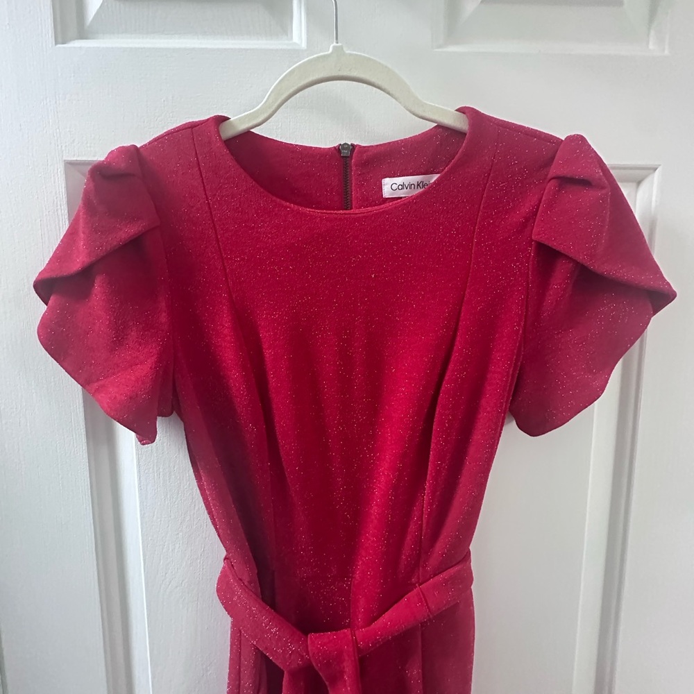 Calvin Klein Sparkling Red Top